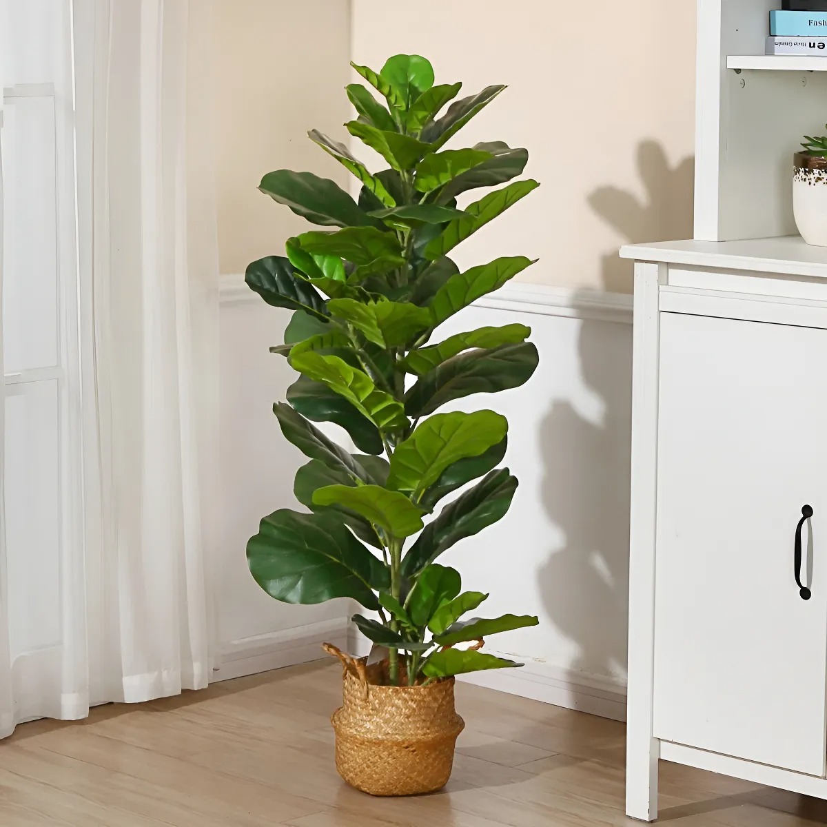 Ficus Lyrata Artificial Grande Realista Planta Com 1.80m - imagem 5