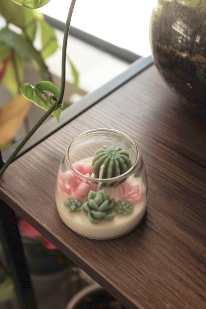 Judean Desert  - Mini Terrarium Candle image 2