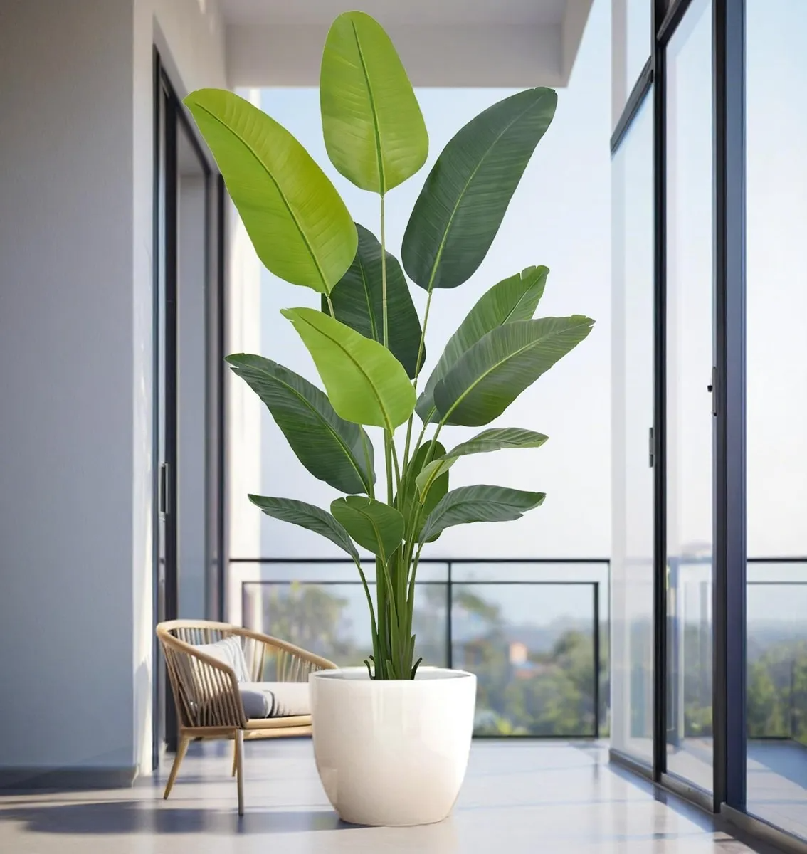 Bananeira Artificial Grande Planta Decorativa 1.80 Metros - imagem 5