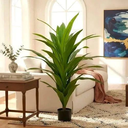 Planta Artificial Dracena Toque Real 1.40m Decoração Premium