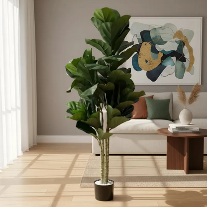 Planta Artificial Ficus Lyrata Realista 1.80m Premium - imagem 3
