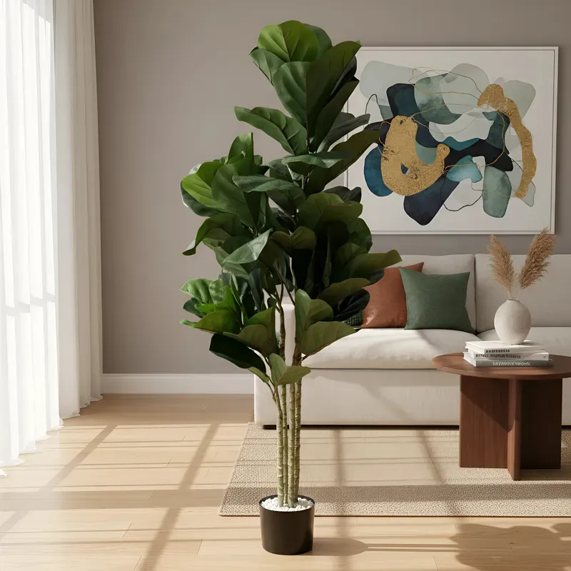 Ficus Lyrata Artificial Árvore Grande Para Sala Com 1.80m - imagem 5