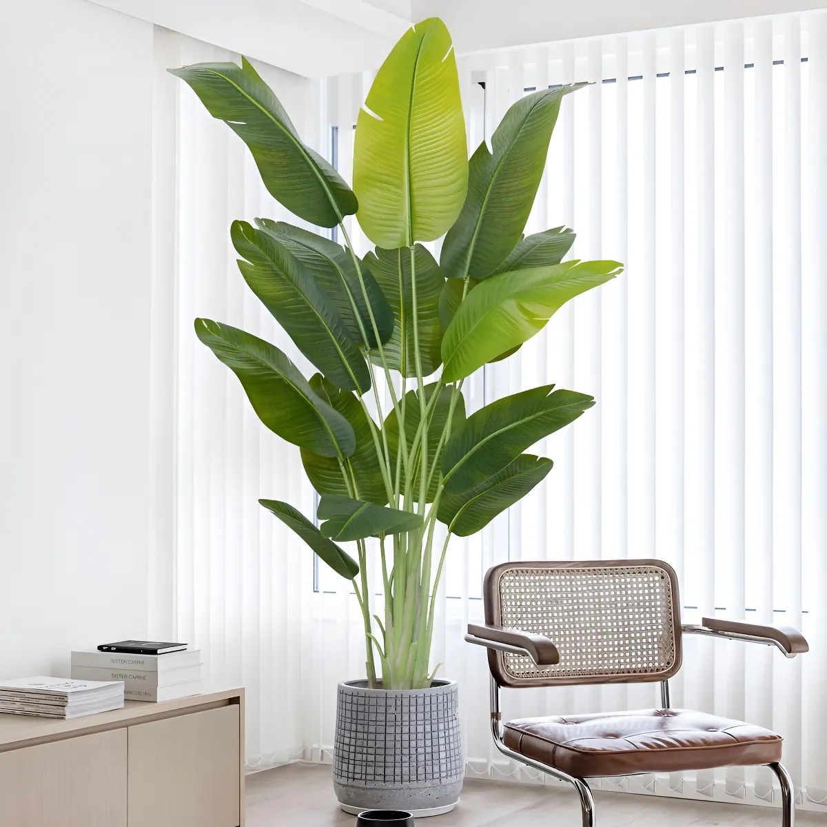Bananeira Viajante Artificial Toque Real 2.10m Premium - imagem 5