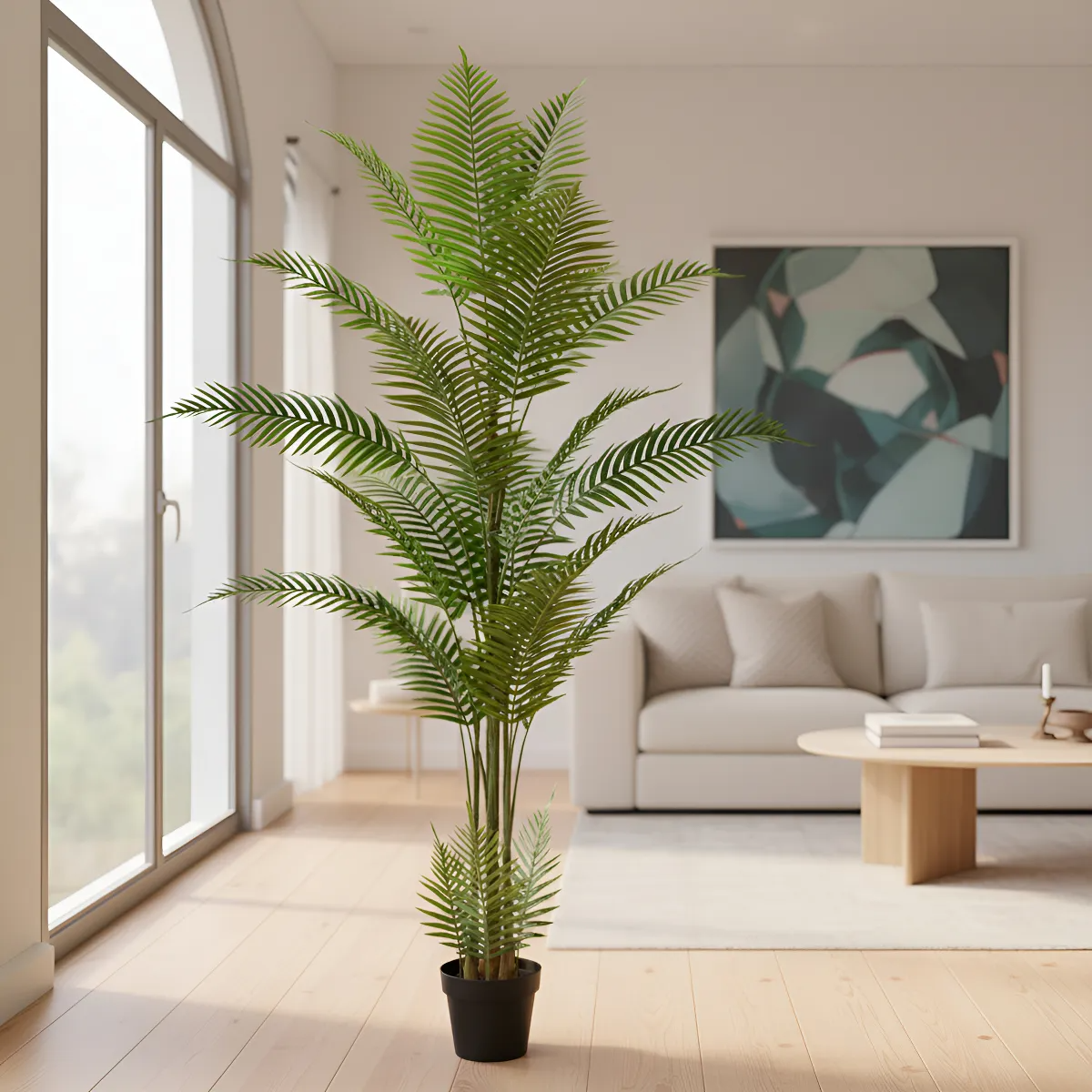 Palmeira Artificial Planta Permanente Realista 2.20m Premium - imagem 2
